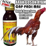 Obat Ayam Arak Gosok Ayam Arak Ayam Jago ARAK GOSOK CAP PADI MAS -