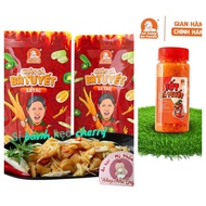 FREE DIP SAUCE + 1 BIM) BAG OF 20 PACKAGES OF DELICIOUS BONE-BONE CHICKEN LEGS WITH BA TUYET AND TAC