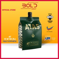 BOLD ATAS 𝕏 SIRIM [OSP + 100% PAO] 4T 15w50 1L Fully Synthetic MA2 SP Motorcycle Engine Oil Minyak H