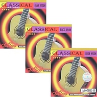 3 Sets Alice A107BK-H Black Nylon Coated Copper Alloy Winding Classical Guitar Strings Hard Tension 