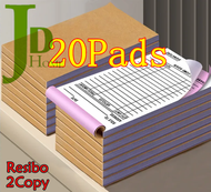 20Pads 50Pages Carbonized Receipt Paper 2Copy Duplicate Business Receipt Delivery Note resibo Blank 