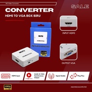 HDMI TO VGA Converter HDMI To VGA HDMI Converter To VGA box biru