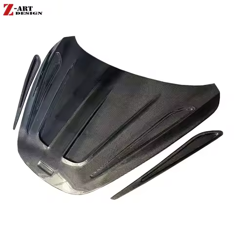 Z-ART 2017+ 720S M Style Carbon Fiber Front Bonnet For Mclaren 720S Dry Carbon Fiber Front Trunk Lid