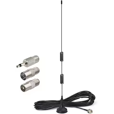 FM Radio Antenna Magnetic Base for Pioneer Onkyo Yamaha Marantz Sherwood Indoor Digital HD FM Radio 