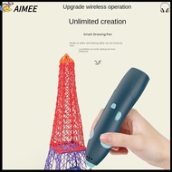 AIMEE Rechargeable 3D Printing Pen USB Charging Low Temperature 3D Graffiti Pen High Quality Toy Gift 3D Art Painting Pen Education Toy