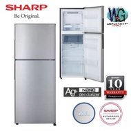 Sharp 280 Litre 2 Door No Frost Refrigerator Fridge SJ285MSS With 10 Year Compressor Warranty