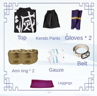 NEW Anime Uzui Tengen Cosplay Costume Demon Slayers Uniform Props Full Sets Halloween Carnival Party