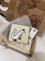 กระเป๋าสตางค์ tory หนังแท้ ขนาด 4 นิ้ว สูง3.5 นิ้ว Outlet