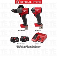 Milwaukee NEW Drill & Driver Set (M18 FPD3-502 + M18 FID-0)