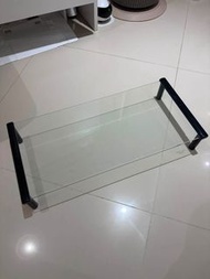 鋼化玻璃電腦螢幕增高架 / 顯示器支架 (53x25.5cm 鍵盤收納 / 慳位必備)