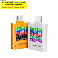 CLEIGHTEENCY DC Power Meter, Type-C Input DC 4.5-50V USB Charger Tester, Fast Multi-function Digital