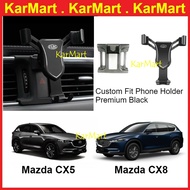 Mazda CX5 CX-5 2018 2019 - 2023 (Gen II) CX8 CX-8 Phone Holder Accessories Custom Fit Gravity Mobile bimbit Wireless 15w