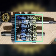 Racing Gear Ratio RX King RX-100 RX-K Racing Gear sizepilihan 1st.14/32; 2nd.17/29; 3rd.19/25; 4th.2
