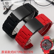 Rubber-Coated Steel Watch Strap Suitable for Diesel Diesel DZ7370DZ7396 Red Devil Black Samurai Male