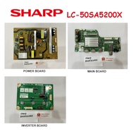 SHARP FULL HD TV LC-50SA5200X 50SA5200X Power Board RDENCA529WJQZ Main Board NG775WJN1 Inverter Boar
