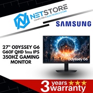 SAMSUNG 27" ODYSSEY G6 G60F QHD 1ms IPS 350HZ GAMING MONITOR - LS27FG602EEXXS