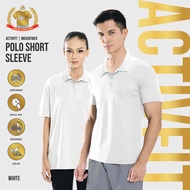 888.CO MICROFIBER POLO COLAR T-SHIRT (FAST-DRY/COOL-MAX) ANTI-BACTERIA WHITE