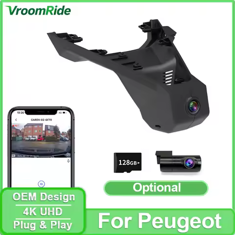 Dashcam For Peugeot 3008 Allure 4008 5008 GT DS7 CROSSBACK ,DVR for Citroen C5 X7 4K 2160P Plug And 