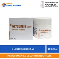 HITAM Glycore 8 CREAM 10gr/GLYCOLIC ACID 8%/whitening CREAM/Black Spots CREAM/Dull Acne Scars Bright