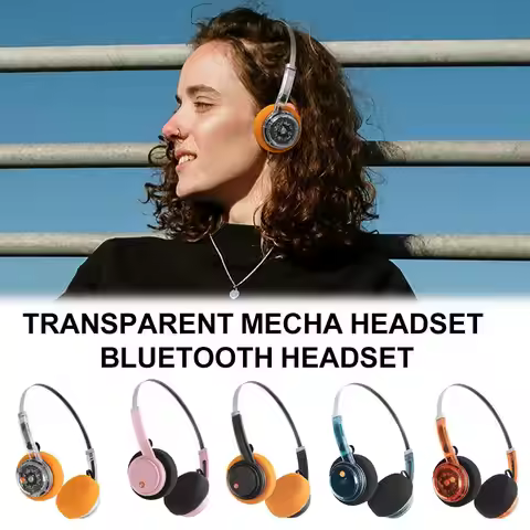 Retro Over-Ear Headphone Wireless Bluetooth Headset, Hi-Fi Stereo Earphone Headset, For Most Mobile 