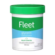 现货美国Fleet Glycerin Suppositories固态栓剂甘油通宿软化便12.29.6
