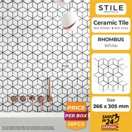 [REAL TILE]10 PCS MOSAIC TILES /MOZEK/CERAMIC TILES/MOZEK BILIK/MOZEK DAPUR/TILE/MOZEK DINDING/MOZEK