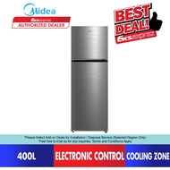 Midea 400L Fridge Steel Top Mount Inverter Refrigerator MDRT490MTB46-MY