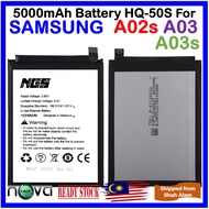 ORIGINAL NGS 5000mAh Battery HQ-50S Fit For SAMSUNG A02s A025F / SAMSUNG A03s A037F / SAMSUNG A03 wi