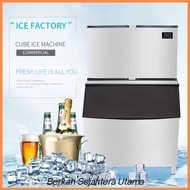 Iceler Mesin Es Batu Kristal 1 Ton Commercial Ice Maker 1000KG/24JAM Ice Cube Machine 1000 Kg