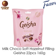Fazer Geisha Milk Chocolate with soft hazelnut filling 22pcs 160g (Made in Finland)