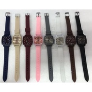 Jam Tangan Gaya Retro Untuk Wanita dan Pria Strap Quartz Analog Chrono Fashion Korea