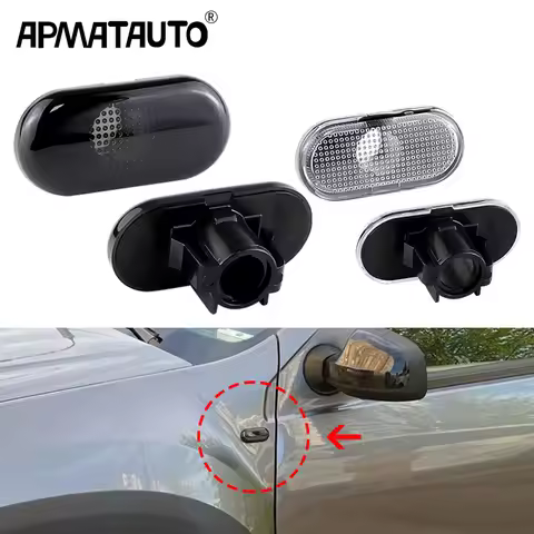 2xSide Marker Turn Signal Light Housing Shell For Renault Clio Trafic Kangoo Twigo Dacia Logan Duste