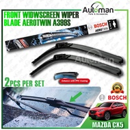 BOSCH Aerotwin A399S Mazda CX5 CX-5 Front Frameless Flat Blade Wiper ( 24'' / 18'' )