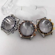 39mm Stainless Steel Watch Case Ceramic Bezel Between Watch Color Case for VK63 Movement