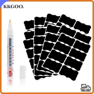 KKGOO 96pcs/set Marker Pen Jam Jar Spice Waterproof Blackboard Label