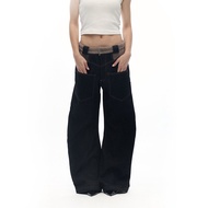 Slight Vogue Scarf Feel Patchwork Slim Jeans High an Original Jeans Cotton Polyester Blend mid Waist