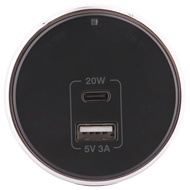 Toshino เต้ารับ Power Track สีดำ ราง / 16A 3600W / 1C + 1USB A PD20W