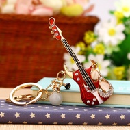 GANTUNGAN HP DW GK041 Romantic Diamond Guitar Car Keychain Baghp Good Luck Keychain for Men and Wome