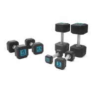 Livepro Premium Rubber Octagonal Dumbbells - (5kg To 12.5kg)