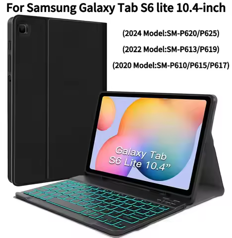 For Samsung Galaxy Tab S6 lite 10.4 Inch Detachable Keyboard Cover 2024 SM-P620/P625/2022 SM-P613/P6