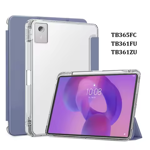 For Lenovo Idea Tab Plus 12.1 Case with Pen Holder Leather Soft Back Stand Cover For Xiaoxin Pad 12.