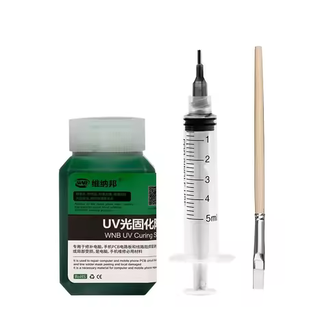 3-IN-1 100g UV Curable Solder Mask Inks Green/Black/Red/Blue/White Oil UV Photosensitive Inks PCB Pa