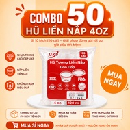 Set of 50 sauce and food jars with instant lids 120ml 4oz, convenient to use, sturdy for the kitchen