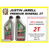 96 JUSTIN JARELL 2T MOTORCYCLE ENGINE OIL / 96 PREMIUM MINERAL 2-STROKE ENGINE OIL