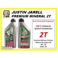 96 JUSTIN JARELL 2T MOTORCYCLE ENGINE OIL / 96 PREMIUM MINERAL 2-STROKE ENGINE OIL