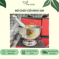 High quality stainless steel pestle and mortar set. Sturdy solid stainless steel design, shiny 430 s