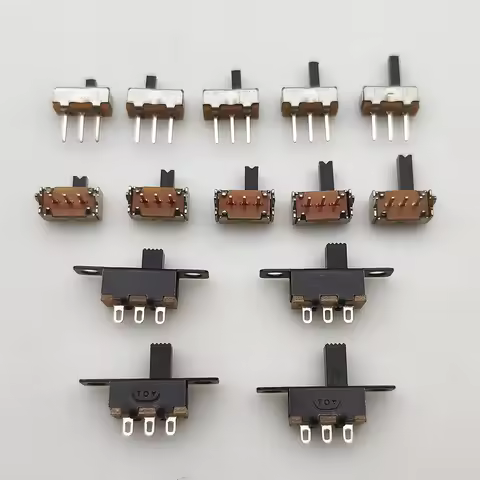 20Pcs SK12D07VG/SS12D00/SS12F15 Toggle Switch 3 Pin 1P2T PCB Slide Switch DIP ON-OFF Handle High:2mm