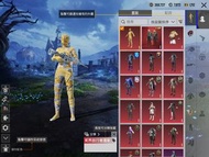 PUBG八年靚歼滅號 木乃伊 聖裝 五級冰M4