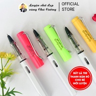 Vietnamese C67 Calligraphy pen with small bamboo leaf nib | Clear Dark Bar | Let your baby practice