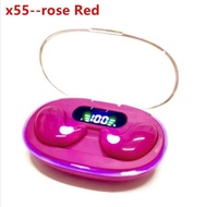 หูฟังไร้สายบลูทูธ X55 หูฟัง เบสหนัก ตัดเสียงรบกวน สเตอริโอไฮไฟ กันเหงื่อ กันน้ำ ขนาดกะทัดรัดและมองไม